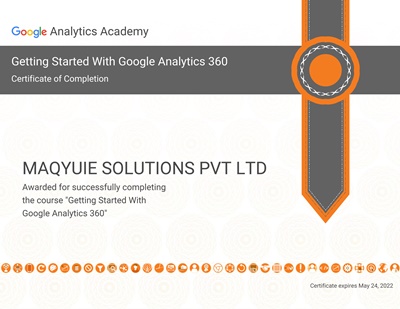 google_analytics certificate